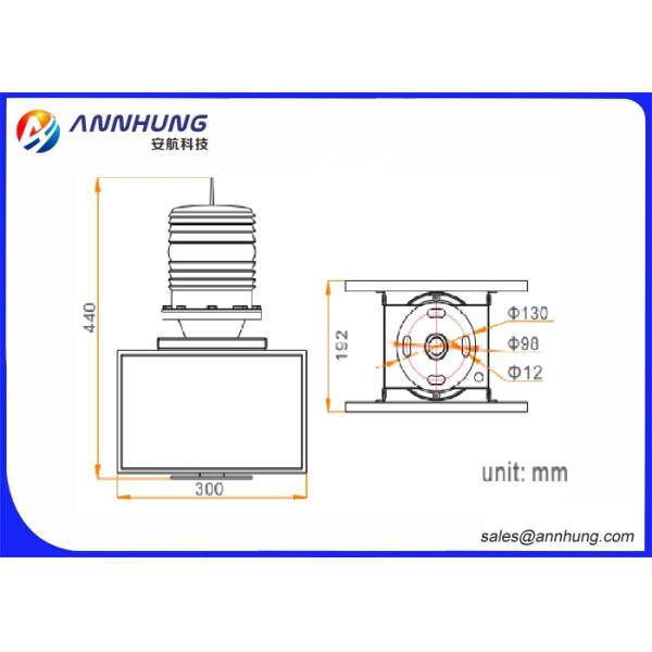 Solar Powered Boat Navigation Lights For 3 - 5 Nautical Miles Navigation