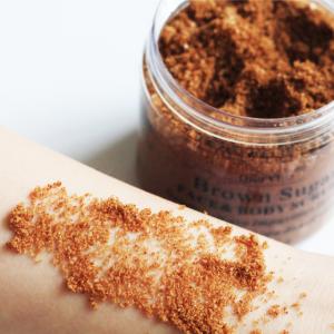 China ODM Bodycare Cosmetics Natural Exfoliating Whitening Organic Brown Sugar Salt Body Scrubs on sale