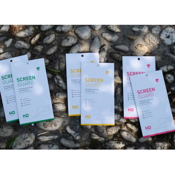 Grey Paper Board Tempered Glass Screen Protector Packaging Box