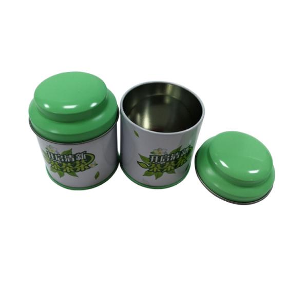 Chinese And Japanese Tea Caddy Tin Packaging 60*75mm For Tea Gift Pack