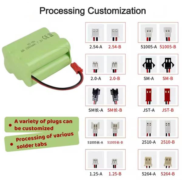 UNEMETECH AAA Rechargeable Ni-MH Battery 1.2V 700mAh AAA700 for Electric Shaver