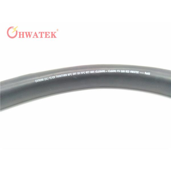 UL TC ER 4C X 16AWG Bare Copper Stranded Solar Power Cable 600V PVC Jacket 2216040 Cable