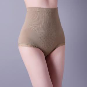 China Lady brown brief,  lace design,   soft weave.  XLS050   woman body shaper on sale