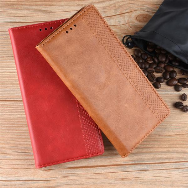 1.5mm Leather Phone Cases Wallet Design Vintage Card Pocket Kickstand
