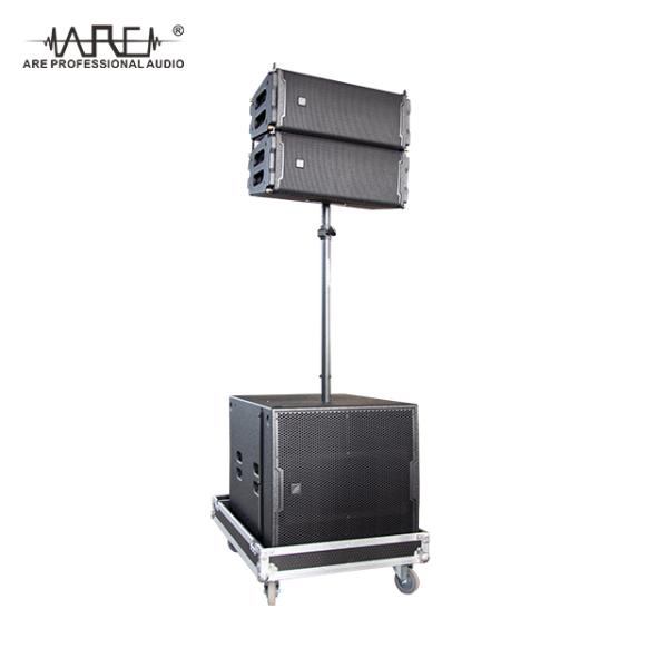 ARE AUDIO dual 8 inch outdoor line array speaker system for concerts