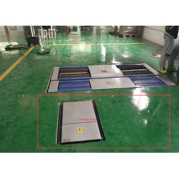 Vehicle Test Line Combo Roller 4 In 1 Vehicle Test Line Set Roller brake tester with axle load sideslip tester Suspension test