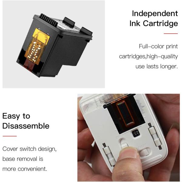 Inkjet Printer, Color Handheld Printer, Temporary tatt-oo ink Printer, MBrush Mini Barcode Printer 1200dpi with Ink Cart