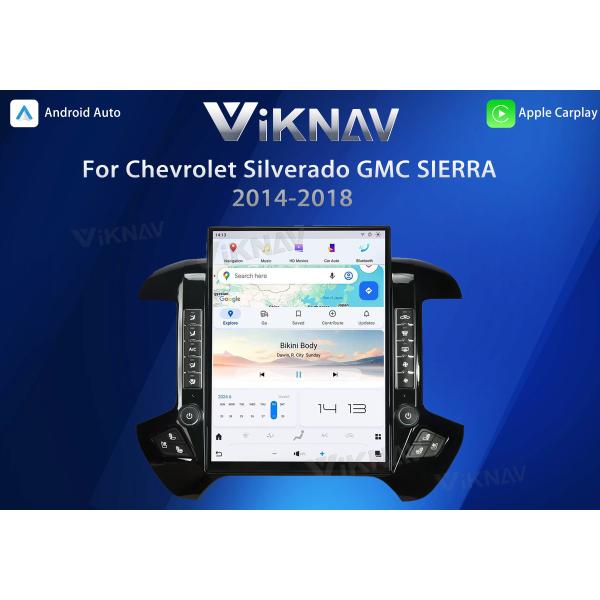 VIKNAV 15.6'' Car Radio For Chevrolet Silverado / GMC SIERRA 2014-2018 （Black）