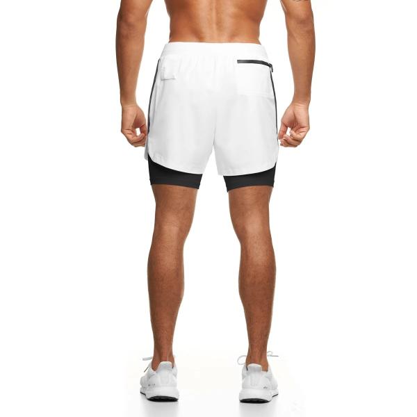 Men Gym Workout Shorts Jogger Basketball Sports Running With Pockets