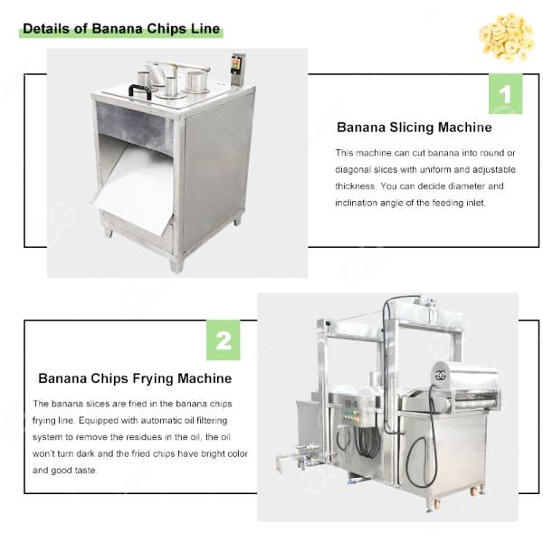 500kg/H Hot Sale Automatic Plantain Chips Processing Machines Banana Chips Product Line