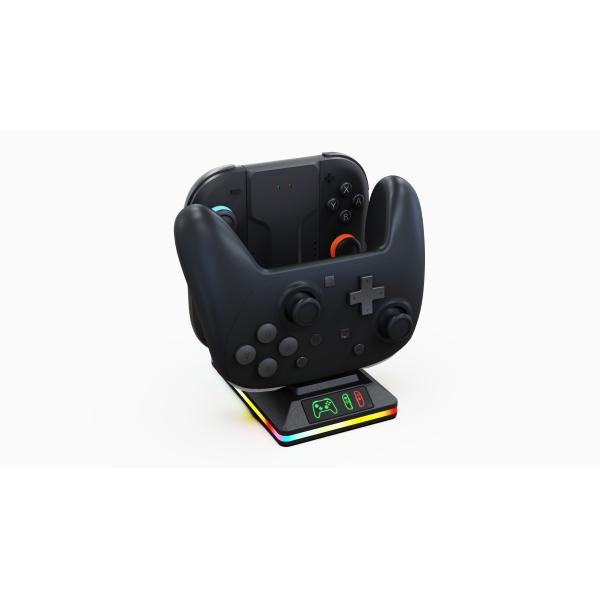 Detachable and Portable Charging Dock With RGB Light For Nintendo Switch 2 Joycon and Switch 2 Pro