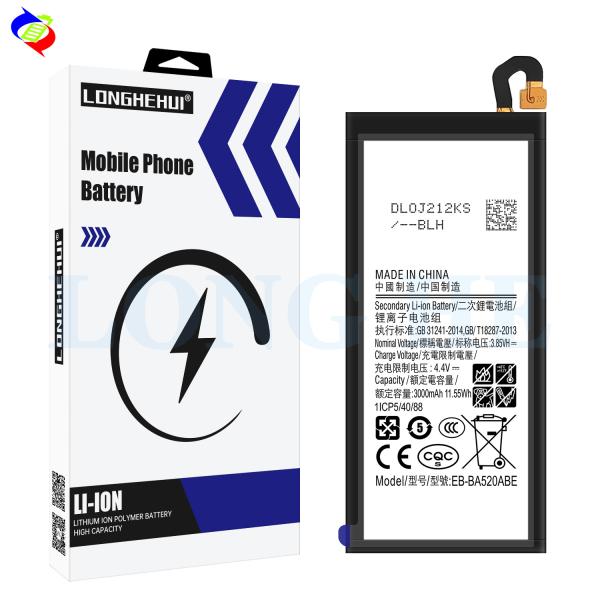 Original Capacity Rechargeable Battery for Samsung A5 2017 A520F SM-520F EB-BA520ABE