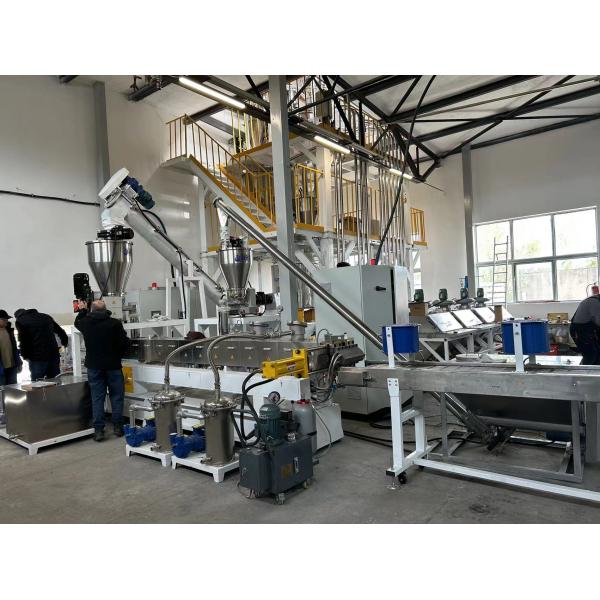 Wood/Bamboo/Sugar Cane/Stalk Powder PE PP PVC PS Twin Screw Extruder Plastic Compounding Extruder Wpc Pellets Machine