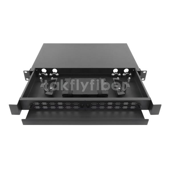 SC Adapter Pigtail 1U Chassis Drawer SC Simplex Patch Panel Rack Mounted