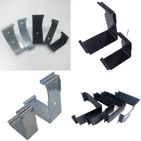 Sheet Metal Fabrication Spring Retaining Crate Clip with Powder Coating in Wooden Crate