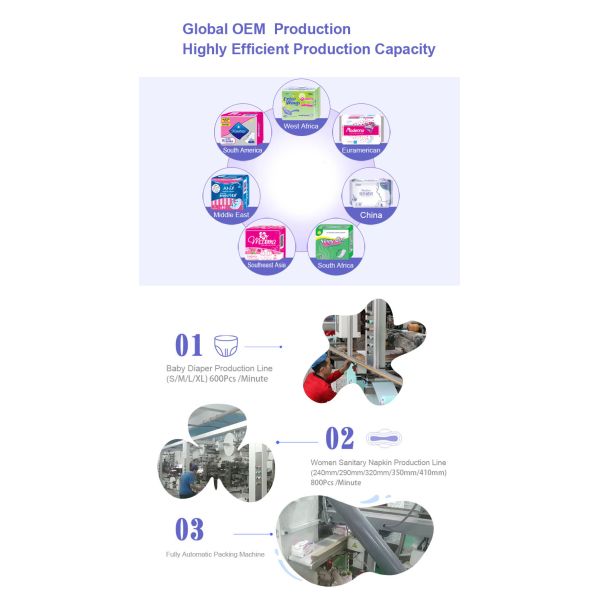 Low Price Disposable Baby Diapers in Bulk Grade a Baby Diapers in Stocks