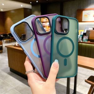 Custom Magsafe Phone Case Matte Transparent Mobile Covers Scratch Resistant