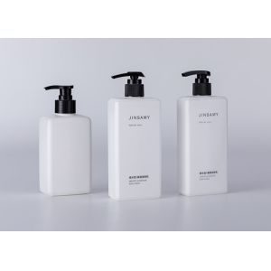 500ml Shower Gel HDPE Shampoo Bottle With Lotion Pump