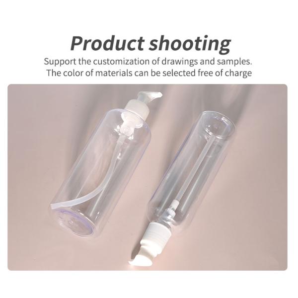 Amber Cylindrical Plastic Bottle 300ml 400ml 500ml Shower Gel Bottle For Your Customers' Needs