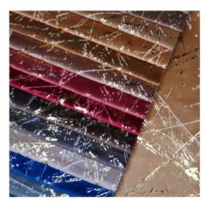 China Shrink Resistant Embossed Foil Velvet Fabric Printed Knitted Fabric wholesale