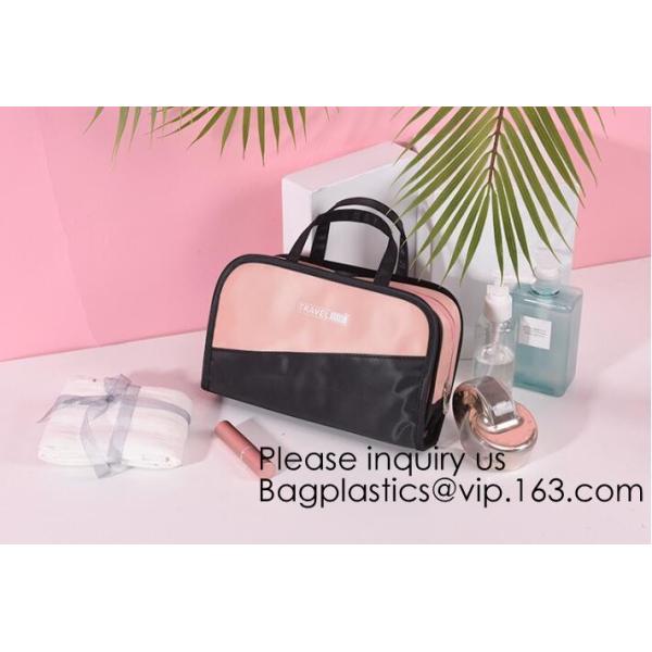 Customized Women/Men Organizer Toiletry Storage Travel Makeup Bag Blank Canvas Cosmetic Bag, bagease, bagplastics