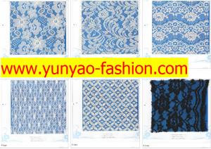 China fancy flower design nylon stretch lace fabric dress white lace fabric wholesale