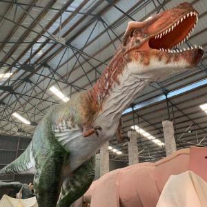 China Big Realistic Animatronic Dinosaur T Rex Dinosaur Statue And Playground wholesale