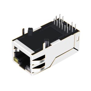 XMH-9771-8813-S3L6T1Gigabit RJ45 Modular Jack With LEDs LPJK0071AONL