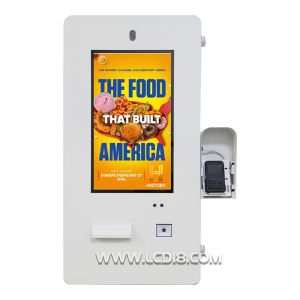 China 21.5 Inch Wall Mount Waterproof Outdoor Food Trailer Kiosk with Camera Touch Screen Self Serving Kiosk for Food Trailer on sale