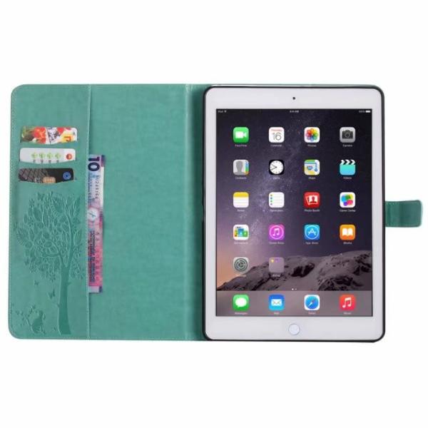 Luxury PU Leather 9.7-inch Apple iPad Pro 2016 Cases with Tree Embossed Folio Smart Stand Cover