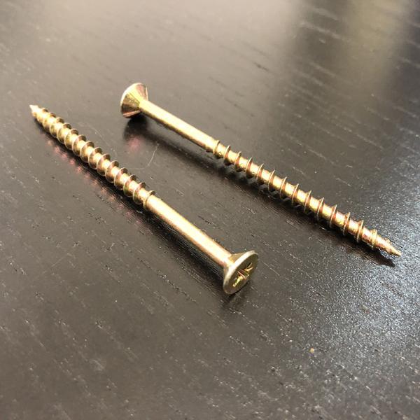 M4.0x75MM Chipboard Screw Partially Threaded Countersunk Flat Head Screws For Wood