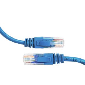China CAT6a 10 Gigabit Unshielded Patch Cord Cables With Locking Boots Key Jumper Cable on sale