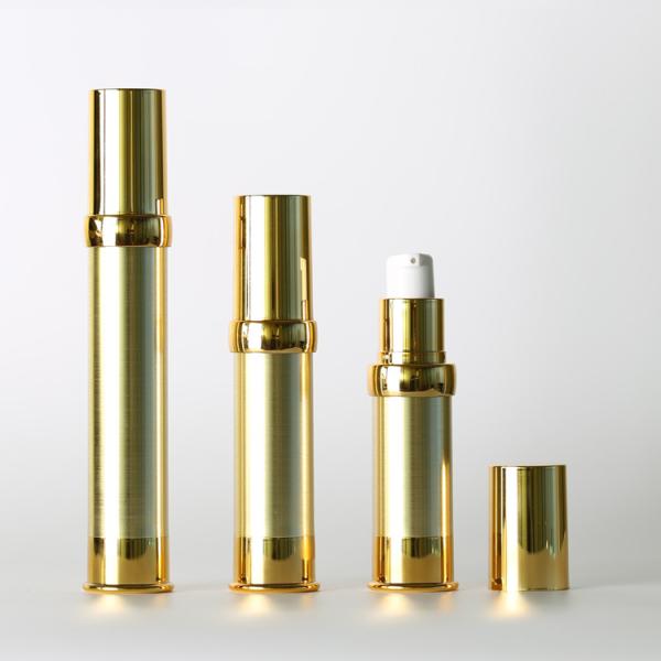 Screw Cap Airless Cosmetic Bottles Small Luxury Acrylic Recyclable Cosmetics Empty Containers