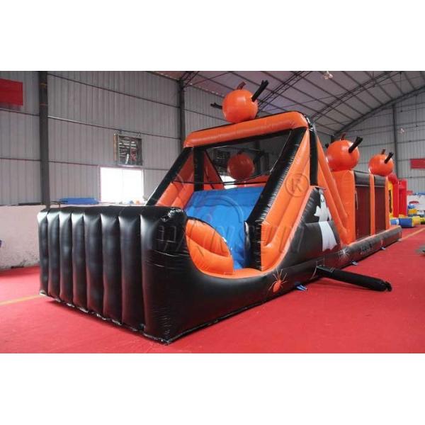 Halloween Theme Inflatable Sports Games , Customized Size Blow Up Obstacle Course