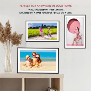 China 15.6inch 1920 * 1080 FHD Digital Photo Frame IPS Touch Screen Electronic Photo Album wholesale