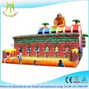 China Hansel Combinated Indoor Inflatable ball pitching machine for amusement park wholesale