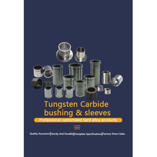 Custom Cemented Tungsten Carbide Alloy Cylindrical Tightening Sleeve Bushing Liner for PDC Drilling Oil Equipment YG6 YG8 YG11
