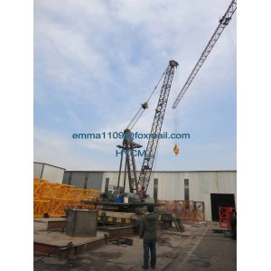 8 Tones Load Derrick Crane Fixed On Top Roof 18mts Jib Max 120 M Working Height