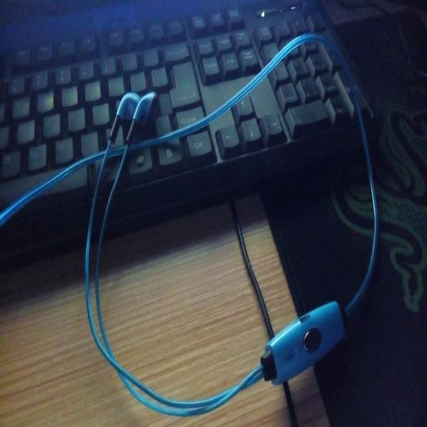 hot selling el earphone/ el wire earphone/ glow earphone