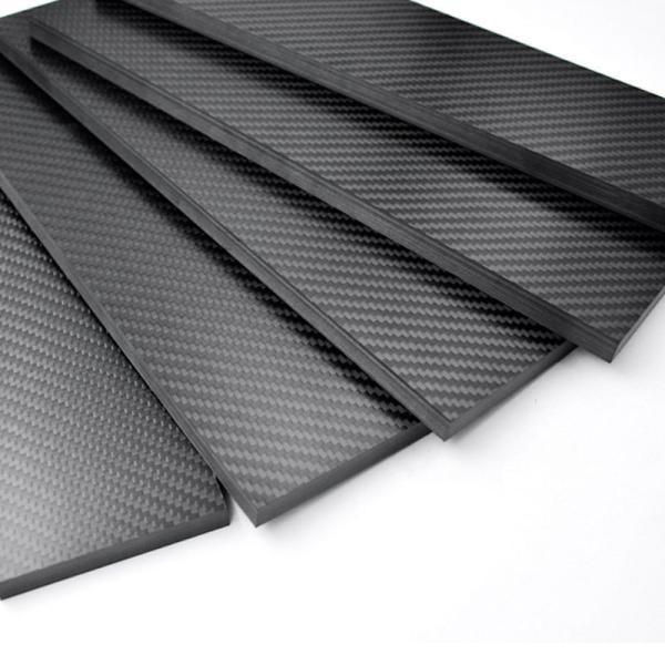Quality 400X500X3MM Carbon Fiber Sheets 3K Twill Weave Matte Surface for sale