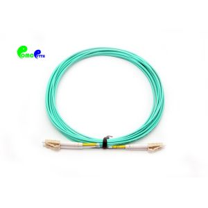 Buy cheap LC to LC 10G Fiber Patch Cord OM3 Multimode 2.0mm Zipcord Duplex OFNP Aqua for from wholesalers