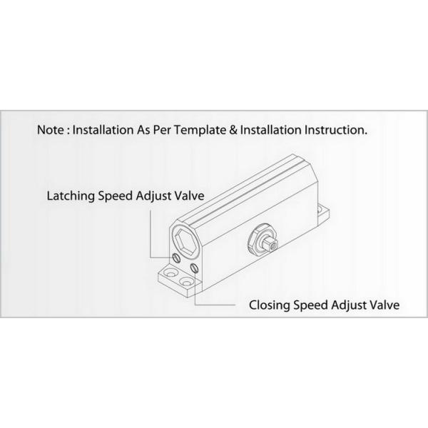 External Surface Mounted Door Closer Size 3 / 4 for Door Width 950mm - 1100mm