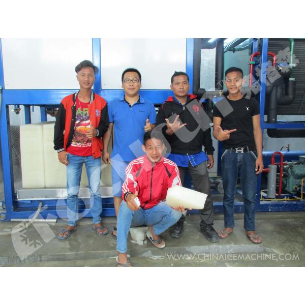 6-tonne Capacity Ice Block Machine for Bar or Block Ice in Sur Commande Dimensions