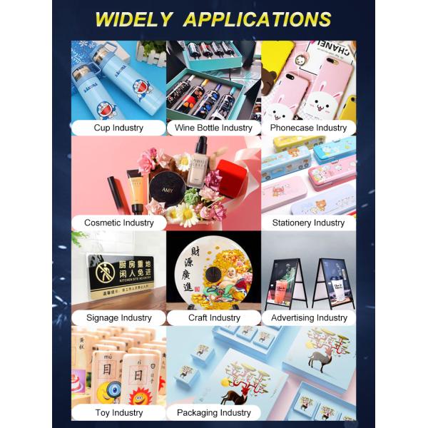 Multifunction Glass Stone Leather Wood PVC 4060 Size Phone Case Printing Machine Label Sticker Uv Flatbed Printer