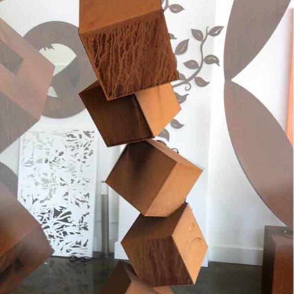 High Quality Large Rusty Art Craft Corten Steel Garden Metal Sculpture