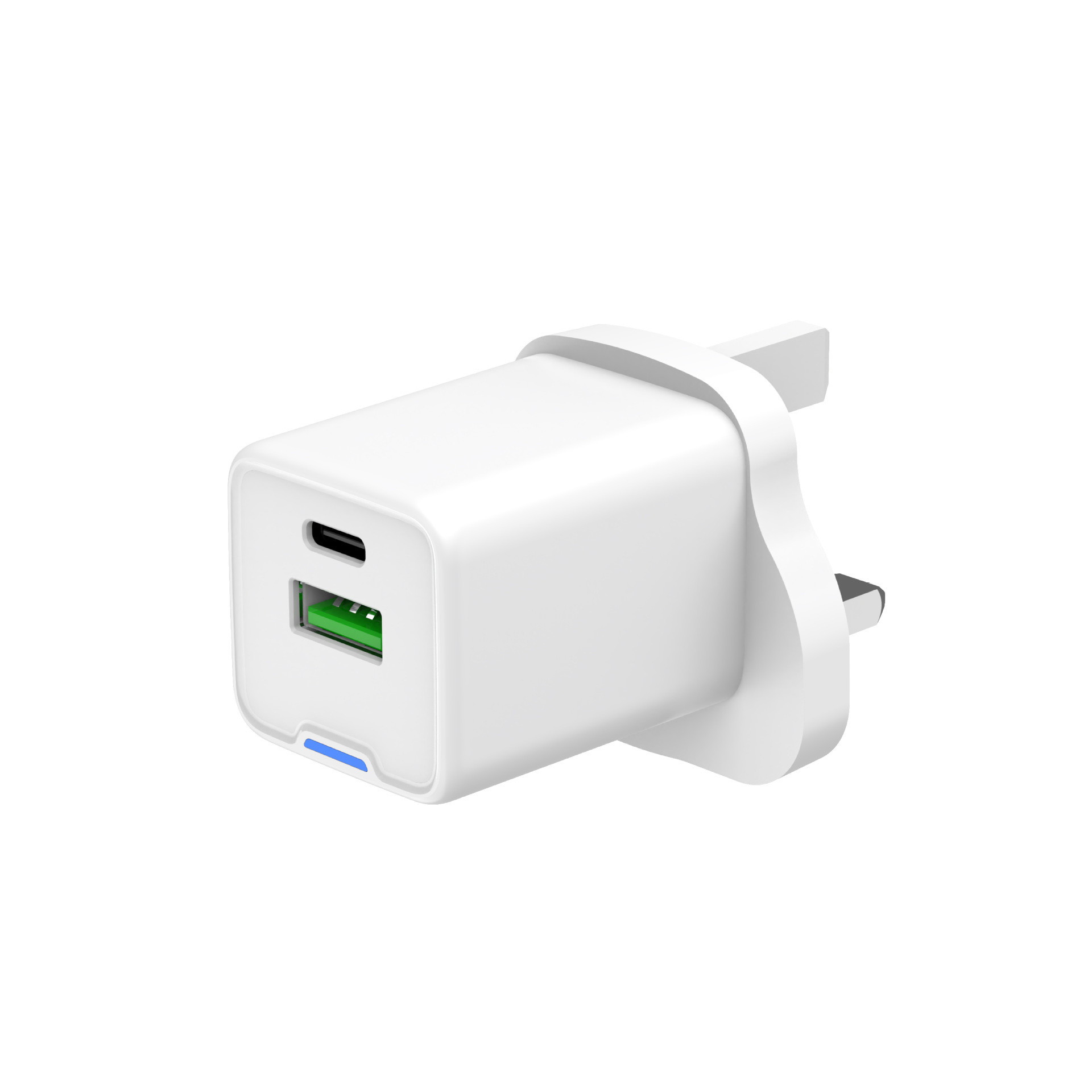 China 45W Gallium Nitride GaN USB Charger With Light Type C Fast Charging Power Block Plug wholesale