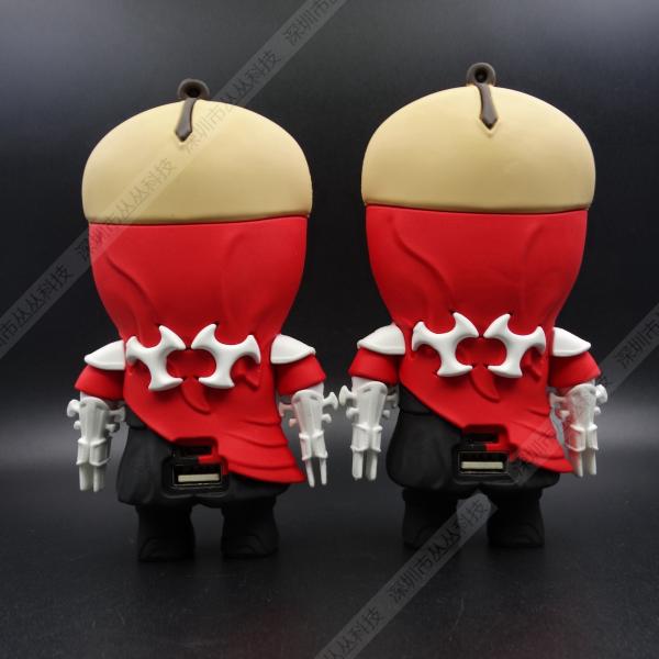 Laptop 6000mah Smart Power Bank , PVC Cartoon External Battery Pack Customzied