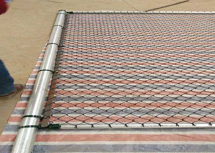 China 8 Foot Chain Link Fence With Galvanized PVC Coated Mesh Size 60*60mm wholesale