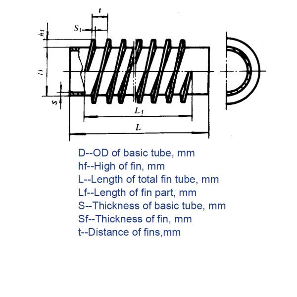 Heat Exchanger High Frequency Welded Spiral Integral Fin Tubes