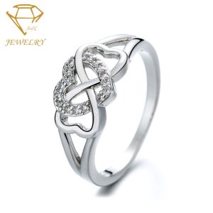China AAA CZ Stone Heart Shape 925 Engagement Ring Lead Free on sale